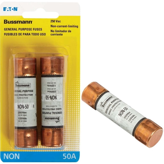 Bussmann 50 amps One Time Fuse 2 pk