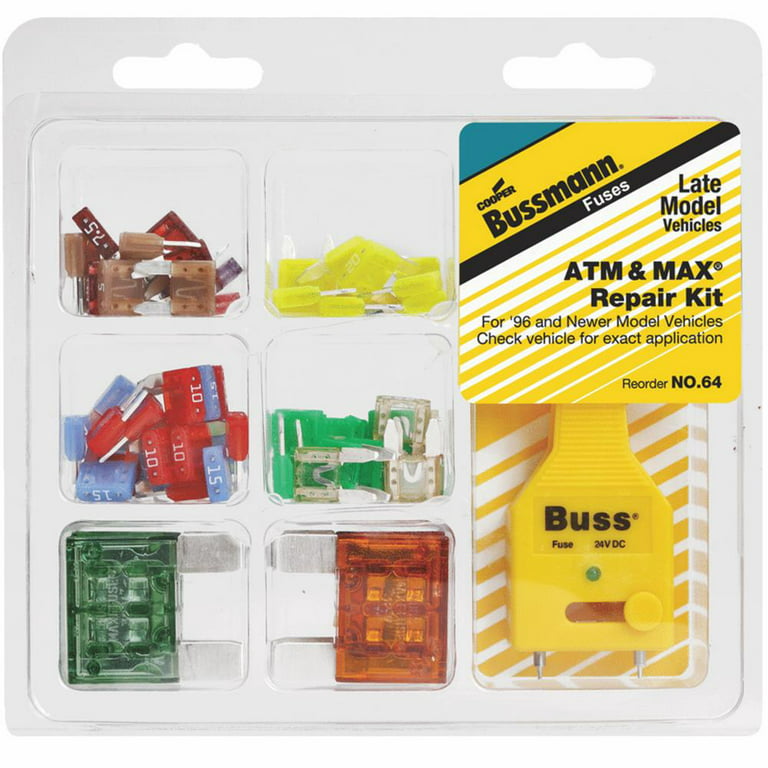BUSSMANN, ATC/ATM/ATM-LP/FMX/MAX, 372 Fuses Included, Fuse Kit