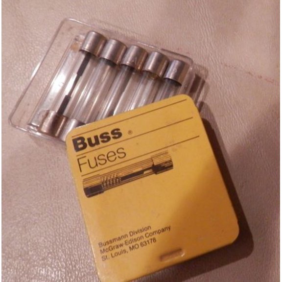 Bussmann AGC-30 AGC 30 Amp Fast-Acting Glass Tube Fuses 1/4" x 1-1/4" - 5 per Box