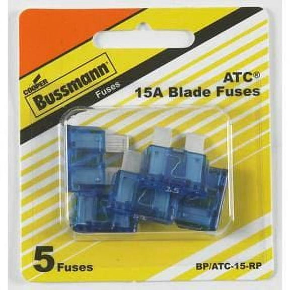 Bussmann ATC-15 Auto Fuse 5-Piece
