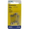 thumbnail image 1 of Bussmann BP/AGC-25-RP AGC Automotive Glass Fuse (1/4" X 11/4" 25 Amp), 5 Pack, 1 of 2