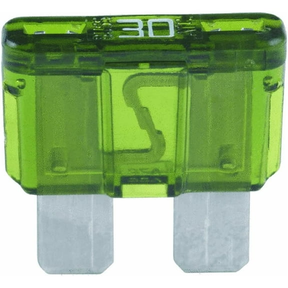 Bussmann BP/ATC-30ID Green ATC 30 Amp easyId Illuminating Fast-Acting Automotive Blade Fuses - 2 per Card