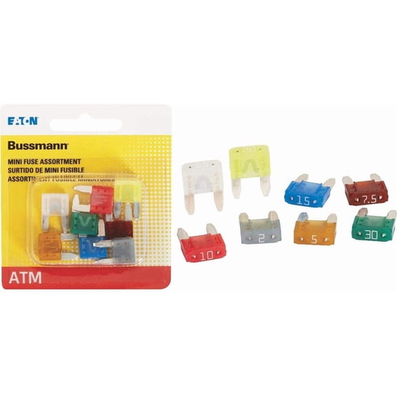 Bussmann BP/ATM-A8-RP Mini-Fuse Assortment, 8 Pack