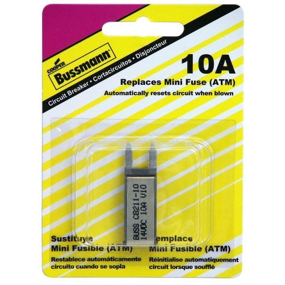 Bussmann (BP/CB211-10-RP) 10 Amp Type-I ATM Mini Circuit Breaker Model: BP/CB211-10-RP Home&Work Tools