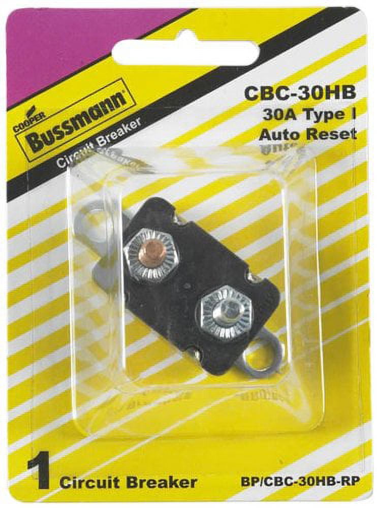 Bussmann (BP/CBC-30HB-RP) 30 Amp Type-I Stud Mount Circuit Breaker with