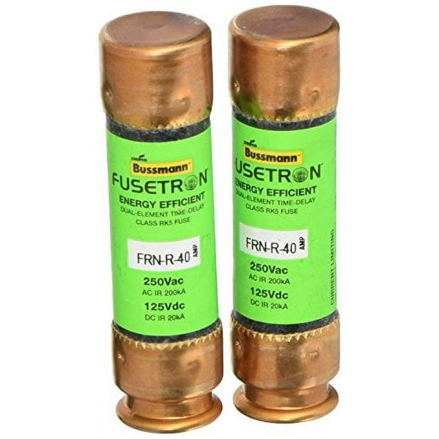 Bussmann BP/FRNR40 Time Delay Cartridge Fuse, 40 Amp
