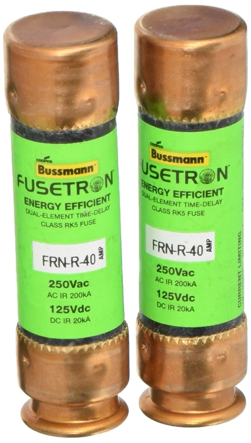 Bussmann BP/FRN-R-40 40 Amp Fusetron Dual Element Time-Delay Current ...