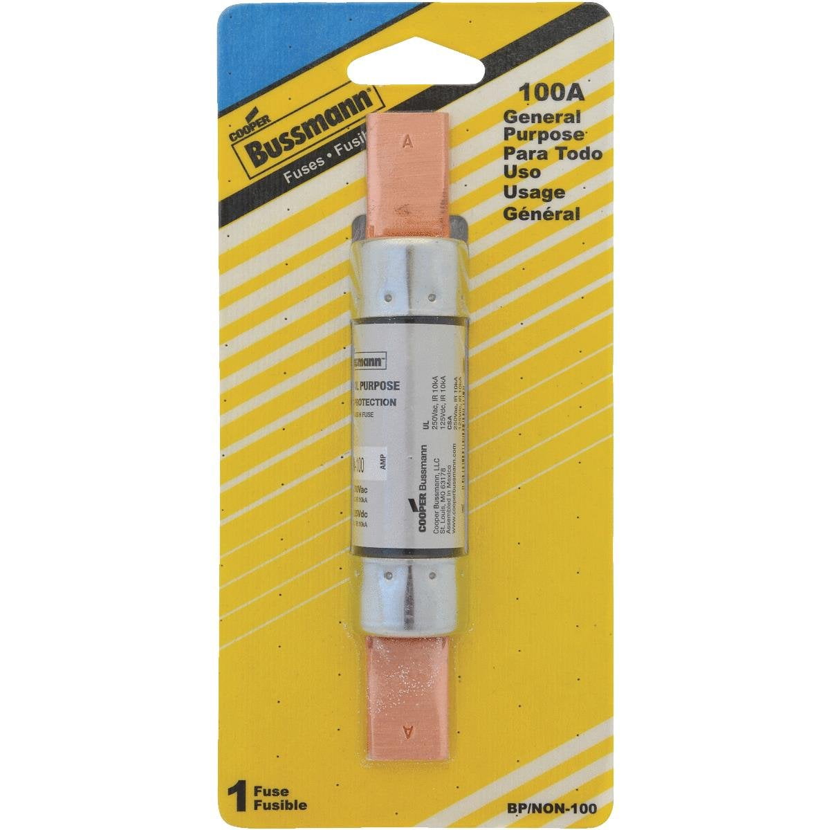 Bussmann BP/NON-100 100 Amp One-Time Cartridge Fuse Non-Current ...