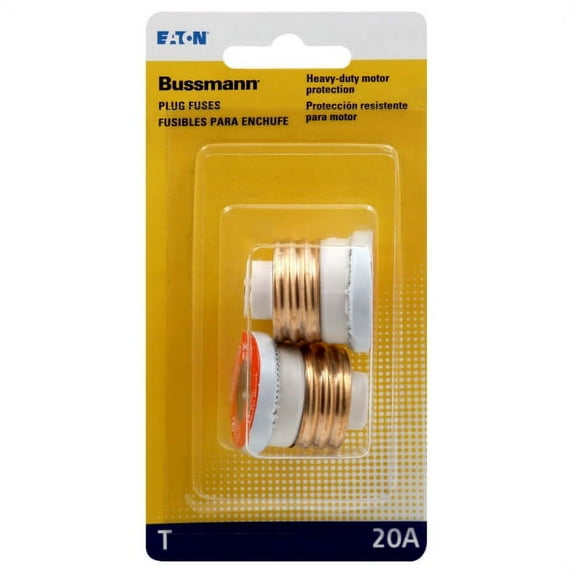 Bussmann BP/T-20 Bp/T-20 20 Amps Time Delay Plug Fuse 2 pc