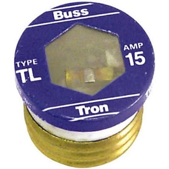 Bussmann BP/TL-30 30 Amp Time Delay, Loaded Link Edison Base Plug Fuse, 125V UL Listed Carded, 3-Pack