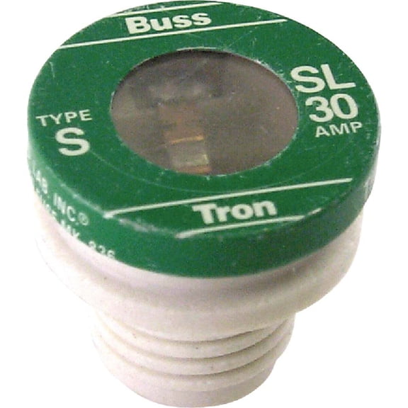 Bussmann - Cooper SL-30PK4 4 Count 30 Amp Time Delay Plug Fuses