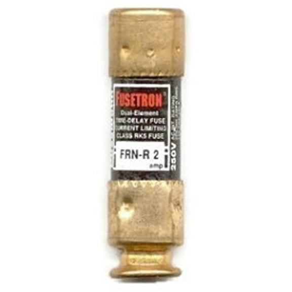 Bussmann FRN-R-2, 2 Amp (2A) 250V Fusetron Dual Element Time-Delay Current Limiting Class RK5 Fuse, UL Listed