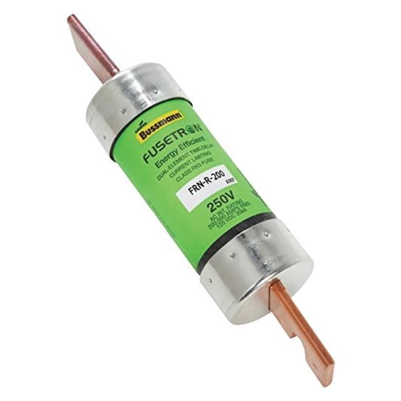 Bussmann FRN-R-200 200 Amp Fusetron Dual Time-Delay Current Limiting Fuse Class RK5