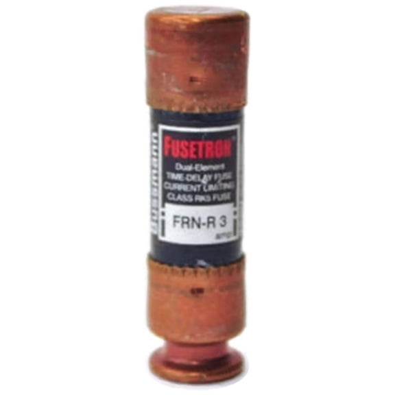 Bussmann FRN-R-3 (FRNR-3, BP/FRN-R-3) 3 Amp (3A) 250V Fusetron Dual Element Time-Delay Current Limiting Class RK5 Fuse,