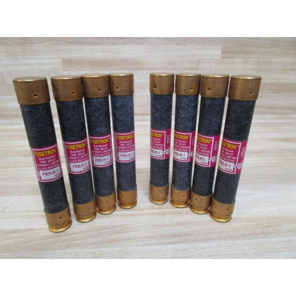 Bussmann FRS-R-1 Fusetron Fuse FRSR1 (Pack of 8) - New No Box