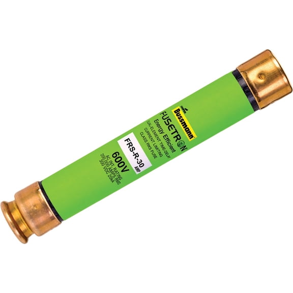 Bussmann FRS-R-30 Dual Element Class RK5 Rejection Current-Limiting Time Delay Fuse 30 Amp 600 Volt AC 300 Volt DC Fusetron
