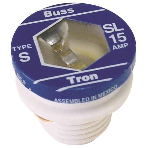 Bussmann Fuses SL-15 15A Time Delay Sl Plug Fuse