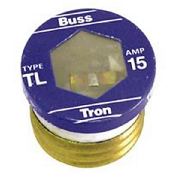 Bussmann Fuses TL-15 15A Time Delay Tl Plug Fuse