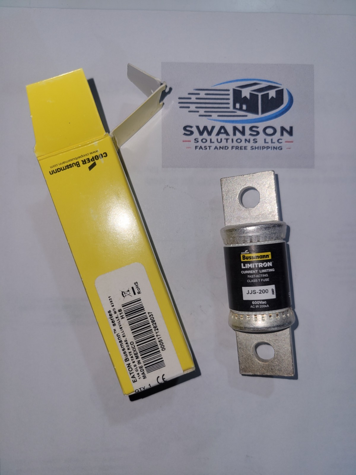 Bussman JJS-20 Class T Fuse - 20 Amp, 600VAC Fast-Acting