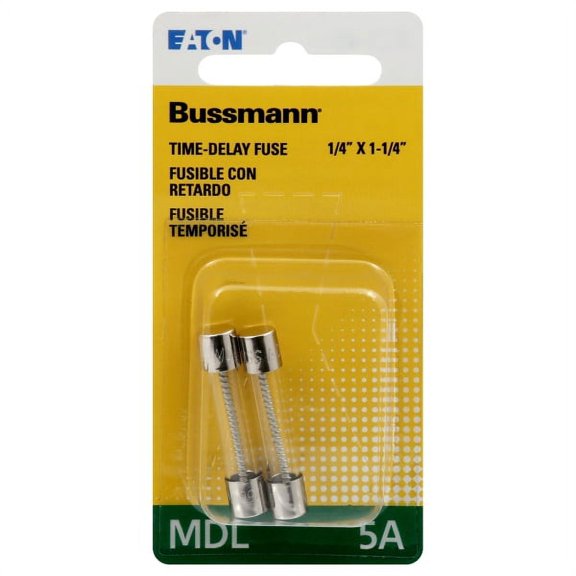 Bussmann MDL Electronic Miniature Time Delay Fuse, 5 A, 250 VAC, 200 A