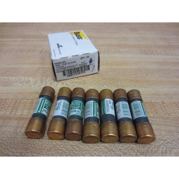 Bussmann NON-20 Fuse - Buss Fuse Non 20 - Pack of 7