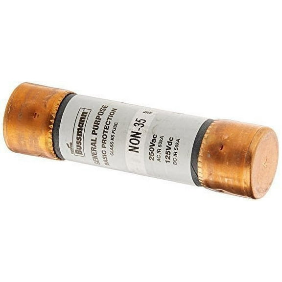 Bussmann NON-35 35 Amp One-Time Cartridge Fuse Non-Current Limiting Class K5, 250V UL Listed by Bussmann