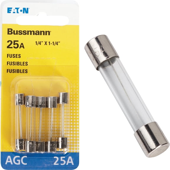 Bussmann RV Trailer Camper Trailer Wiring 25 Amp Fuse Cooper BP/AGC-25-RP