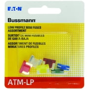 Bussmann Series 6 Piece ATM / Mini Low Profile Fuse Assortment Kit, Multi-color, 32 V, BP/ATM-A6LPRP