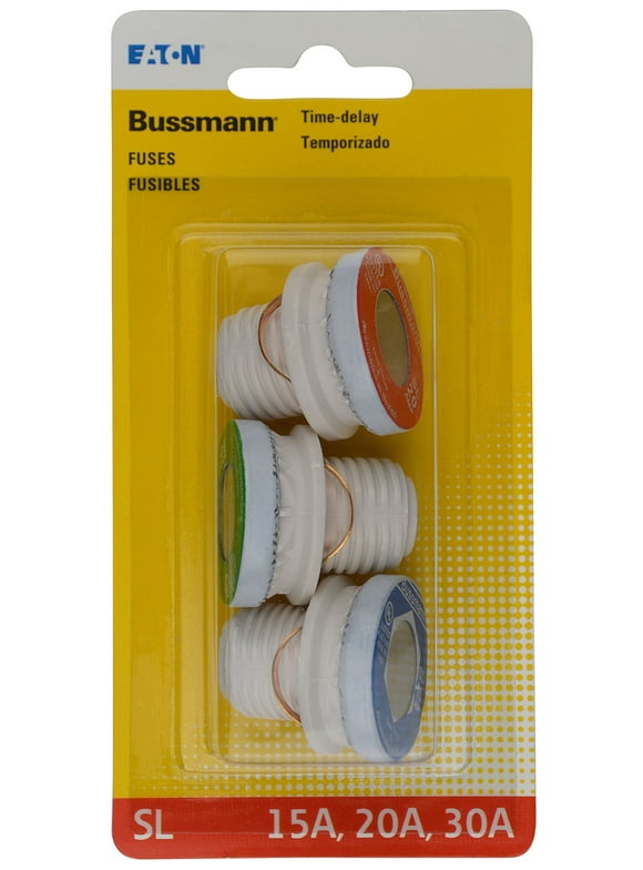 Bussmann Series Fuses SL Plug Assorted 15A, 20A, 30A (multicolor)