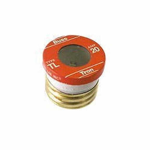 Bussmann TL-20PK4 20 Amp Time Delay, Loaded Link Edison Base Plug Fuse, 125V UL Listed, 4-Pack by Bussmann