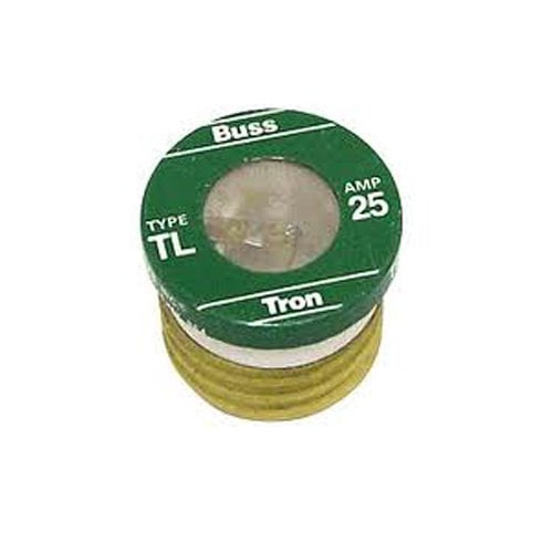 Bussmann TL-25 25 Amp Time Delay, Loaded Link Edison Base Plug Fuse, 125V UL Listed