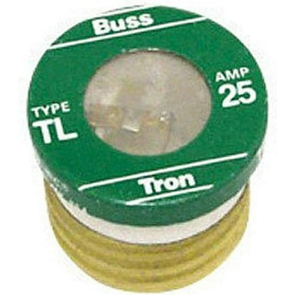 Bussmann TL-25PK4 25 Amp Time Delay, Loaded Link Edison Base Plug Fuse, 125V UL Listed, 4-Pack