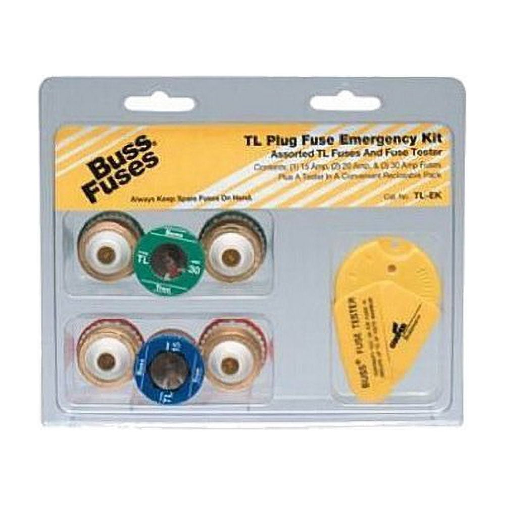 Bussmann TLEK TL Fuse Assortment Contains 1 Ea. TL15, 2 Ea. TL20 & 3