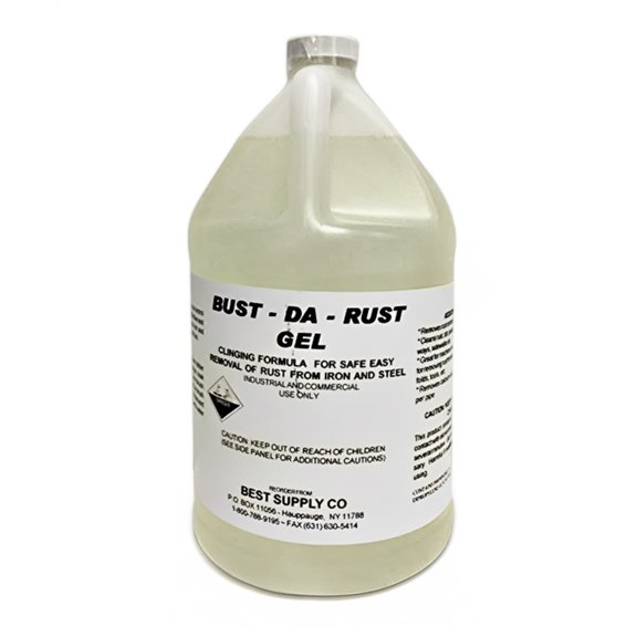 Bust - Da - Rust GEL - Removes Rust from Any Steel Surface - 3x1 Gallon