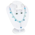 thumbnail image 1 of Bust Necklace Display Stand Multi-Function PU Leather Jewelry Display Holder White Jewelry Organizer DIY, 1 of 5