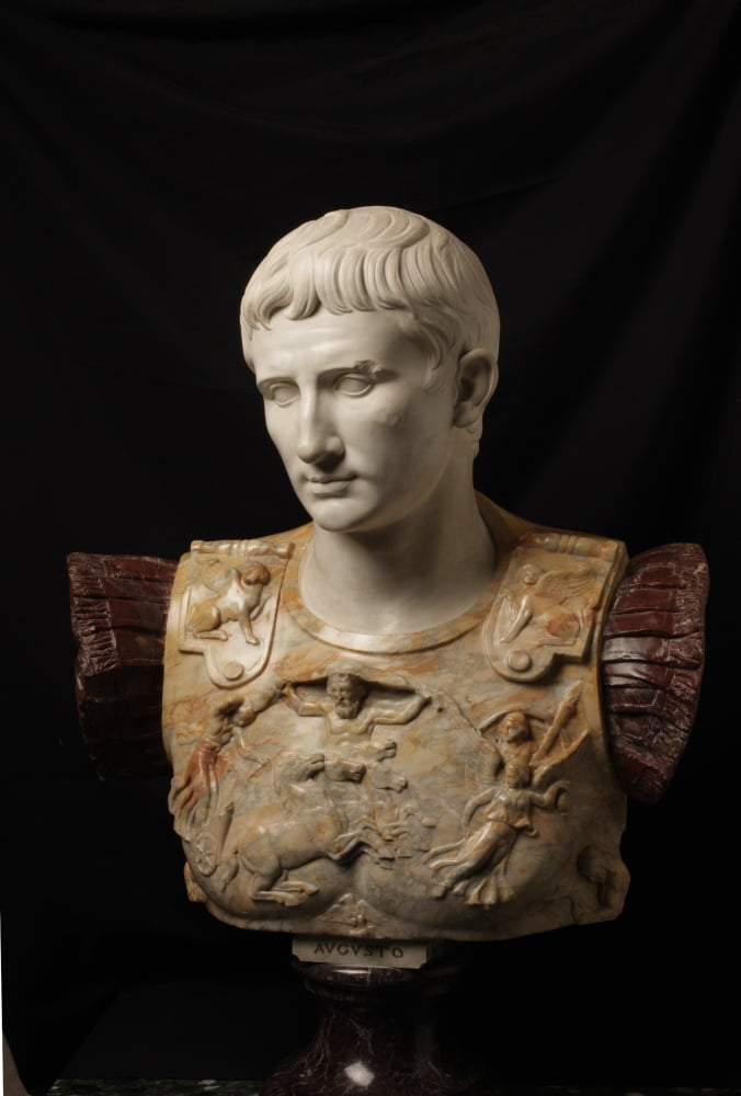 Bust Of Augustus (Type Augustus Of Prima Porta) Canvas Art -  (24 x 36)