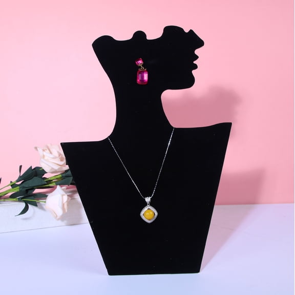 Jewelry Display Bust Stand for Earrings and Necklaces, Storage Rack for Showcasing and Selling Jewelry Pieces