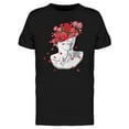 thumbnail image 1 of Bust With Red Roses T-Shirt Men -Image by Shutterstock, Male 3X-Large, 1 of 2