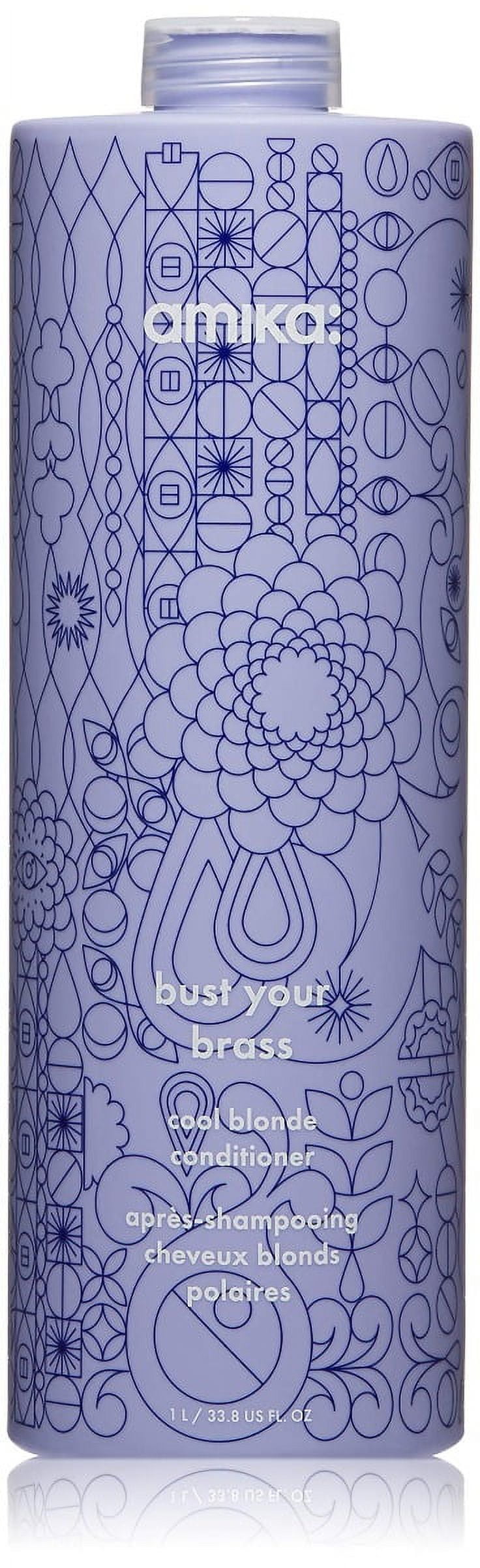 Bust Your Brass Cool Blonde Conditioner by Amika for Unisex - 33.8 oz Conditioner