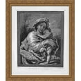 thumbnail image 1 of Bust of Piranesi 28x34 Large Gold Ornate Wood Framed Canvas Art by Giovanni Battista Piranesi, 1 of 2