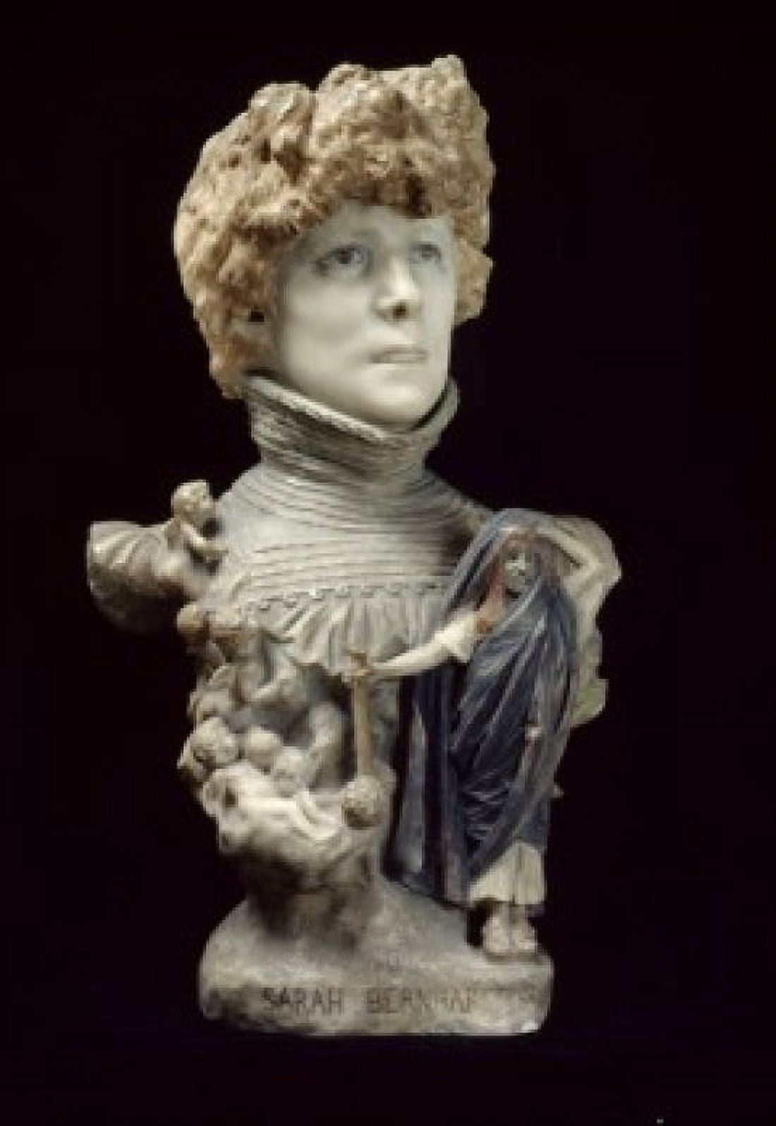 Bust of Sarah Bernhardt by Jean-Leon Gerome Circa 1890 (1824-1904) France Paris Musee DOrsay Canvas Art - Jean-Leon Gerome (18 x 24)