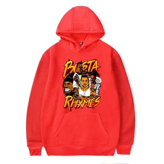 Busta Rhymes Merch Retro Hoodie Men's Hip Hop Printing Pullover Hooded Sweatshirts