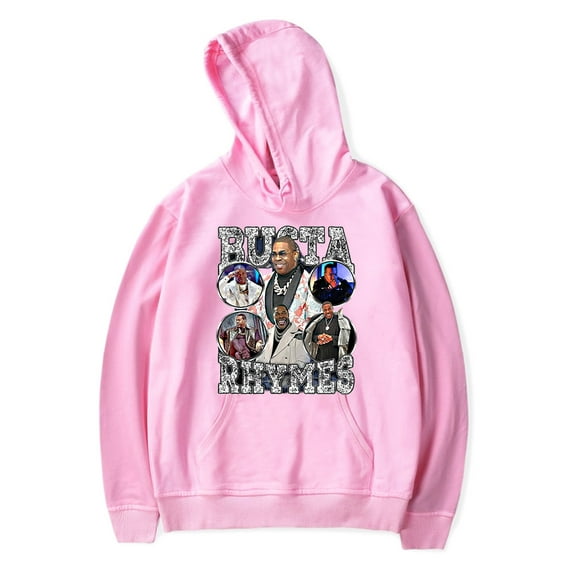 Busta Rhymes Retro Hoodie Men's Hip Hop Printing Pullover Hooded Sweatshirts