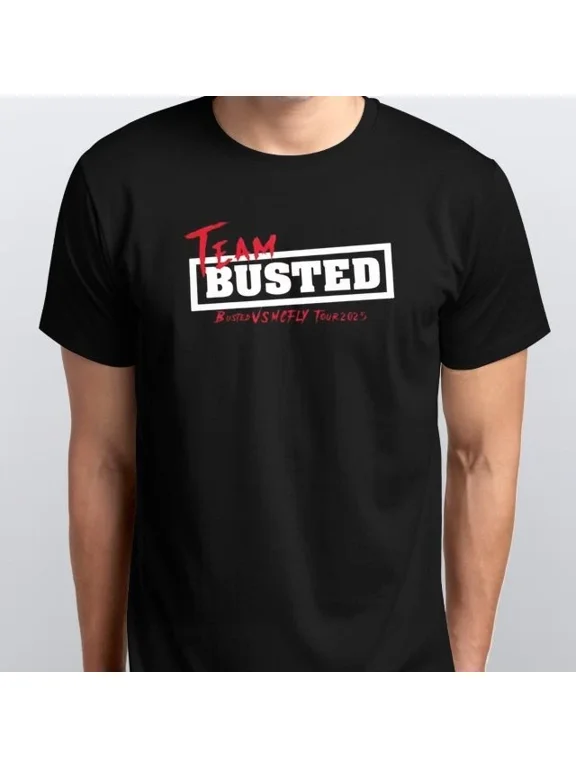 Busted Retro Music McFly Unisex Mens T-SHIRT S M L XL XXL 3 4 XL colours Black