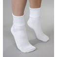 thumbnail image 1 of Buster Brown 6-Pack Women's White Solid Cotton Socks, Seamless, Size 11 Fits Shoe size 9.5-10.5, 1 of 2