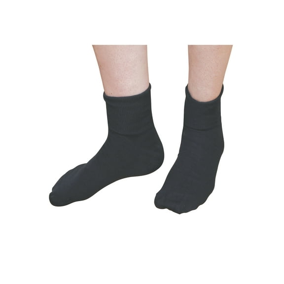 Buster Brown Women's Socks, 3-Pack, 100% Cotton Bobby Sock, 3 Pairs Black, Large, Fits Shoe Size 9.5-10.5