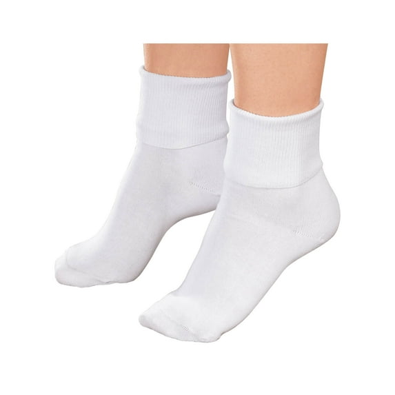 Buster Brown Women's Socks, 3-Pack, 100% Cotton Bobby Sock, 3 Pairs White, Small, Fits Shoe Size 5-7