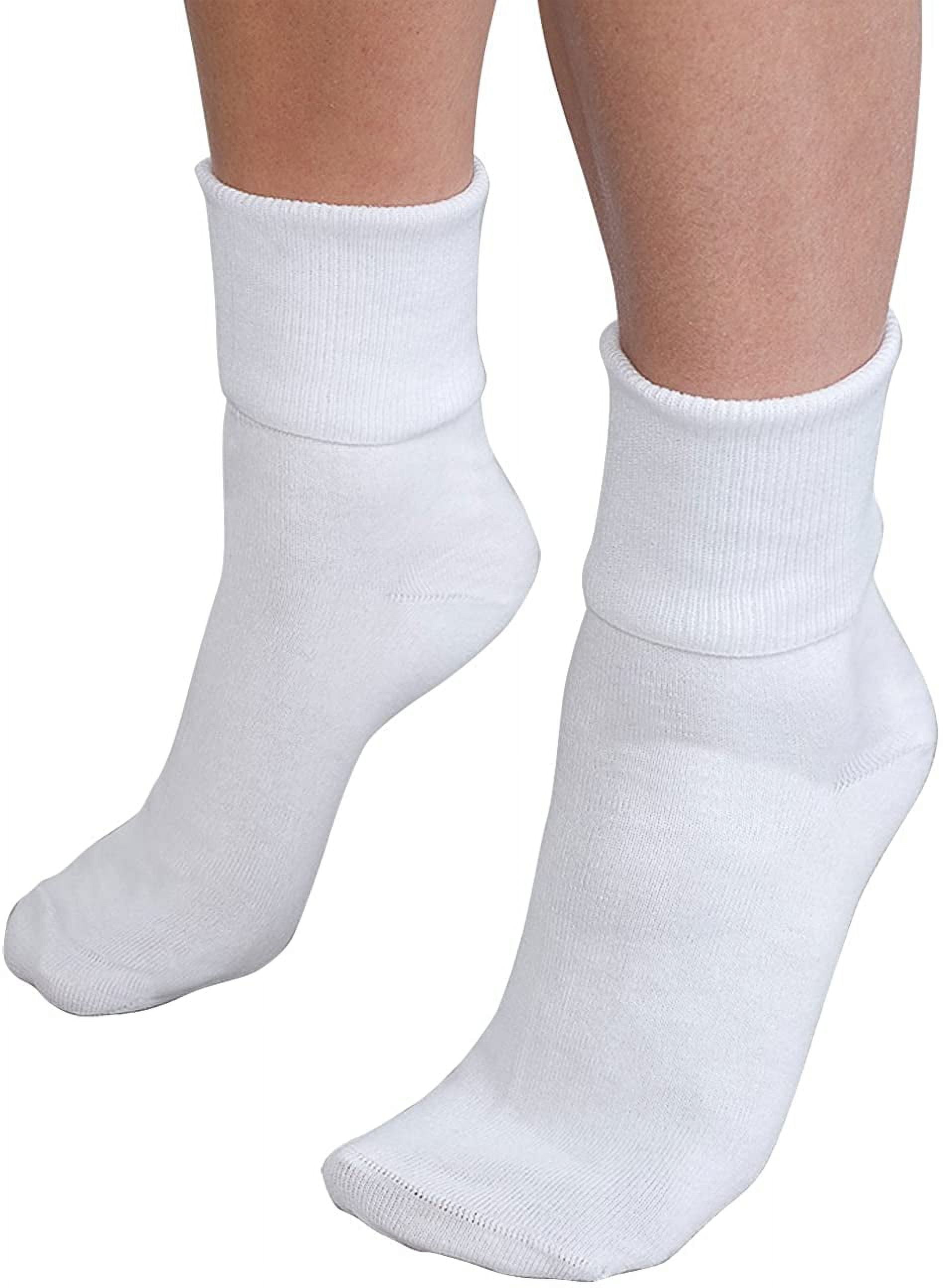 Buster Brown Women's Socks Cotton Blend Foldover Cuff Socks, One Size