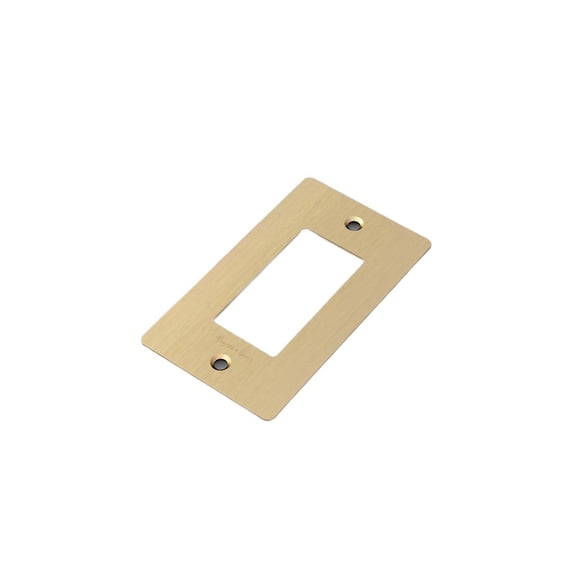 Buster + Punch NPL-05289 Wall Plates Single Rocker Switch Outlet - Brass
