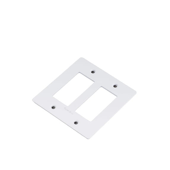 Buster + Punch NPL-143064 Wall Plates Double Rocker Switch Outlet - White